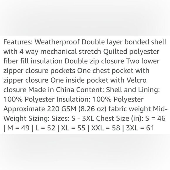 Weatherproof Black Ultra Tech Removable Fleece Lined Hood Jacket Coat. Small. - Picture 14 of 14